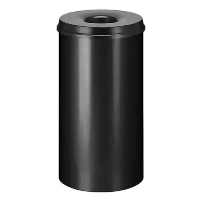 (black, 50L) V-Part Self Extinguishing Waste Paper Bin Silver&Black Multi Colours L/80