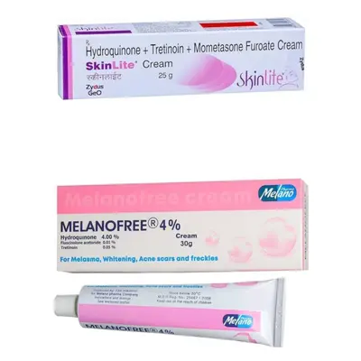 Set Of Of Skin Lite Beauty Cream For Dark Spots, Dark Circles, Pimples & Acne - 25g WITH Melano 