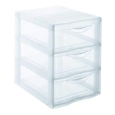 Sundis 24.5 x 18.5 x 25.5 cm Orgamix Mini Storage Tower, Transparent