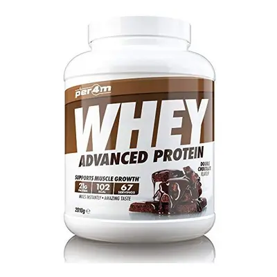 per4m Whey Advanced Protein Powder, Servings of Delicious Muscle Building Protein, Double Chocol