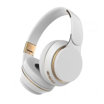 (Standard, 1) 07S Wireless Headphones Bluetooth V5.0 Headset Foldable Adjustable Earphone White