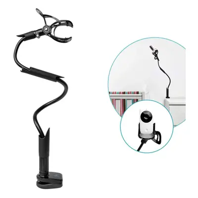 Flexi Twist Black | Universal Baby Monitor Holder | Secure with Straps & Clamp to Furniture | No