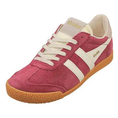 (9) Gola Elan Womens Fashion Trainers in Cerise Off White