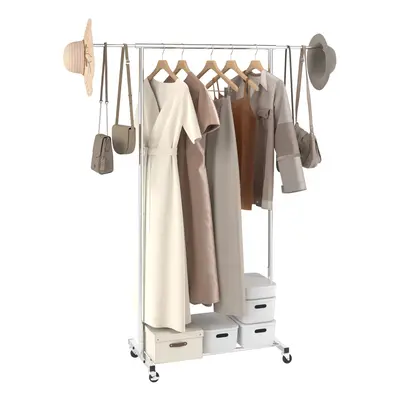 VEVOR Clothes Rack with Wheels Heavy Duty Clothing Garment Rack with Hanging Rod