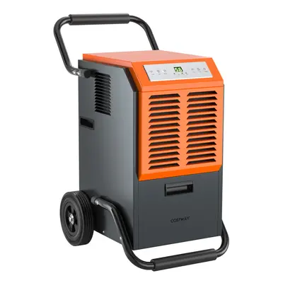 63L Commercial Dehumidifier Portable W/ 5.5L Water Tank& Drainage Pipe