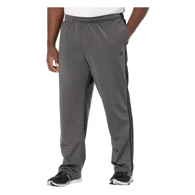 adidas Men's Essentials Warm-up Open Hem 3-stripes Tracksuit Bottoms Dark Grey Heather/Black Lar