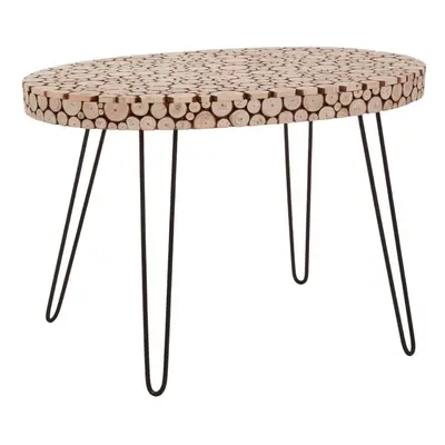 Stable And Durable Oval Table, Oval Design Table With Hairpin Legs, Easy To Maintain Cocktail Ro