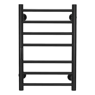 (Black) Stainless Steel Carbon Brazing Heating Towel Rack Waterproof Clothes Drying Rack Electri