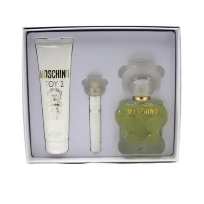 Moschino Toy 3 Pcs Set For Women: 3.4 Eau De Parfum + 3.4 Body Lotion + 0.33 Eau De Parfum