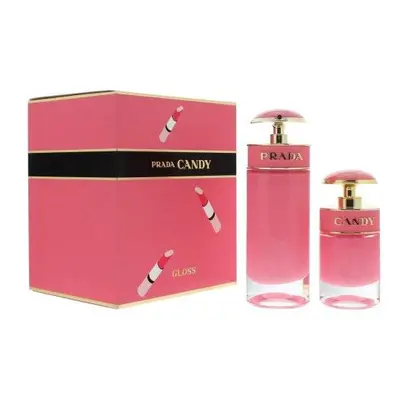 Prada Candy Gloss Pcs Set For Women: 2.7 Eau De Toilette Spray + Oz Eau De Toilette Spray (Pictu