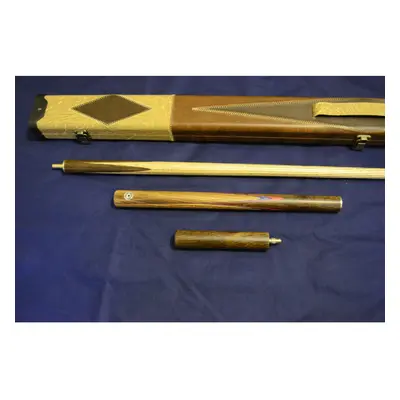 Handcrafted 3/4 piece Ash Snooker/Pool Cue with Leather Cue Case