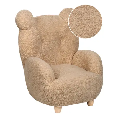 Teddy Kids Armchair Bear Light Brown MELBU