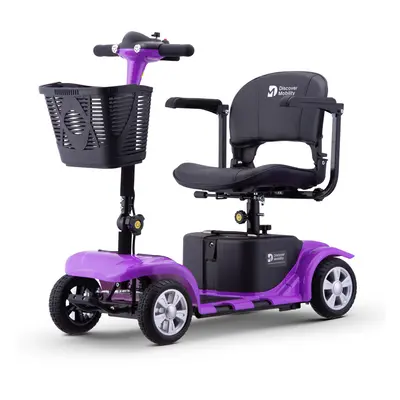 (Purple) Discover Mobility Rider 4mph Mobility Scooter