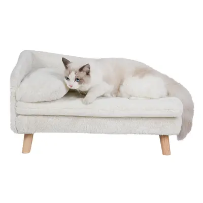 Luxury Cat Bed Stool Dog Sofa Couch Bed Rubber Wood Legs