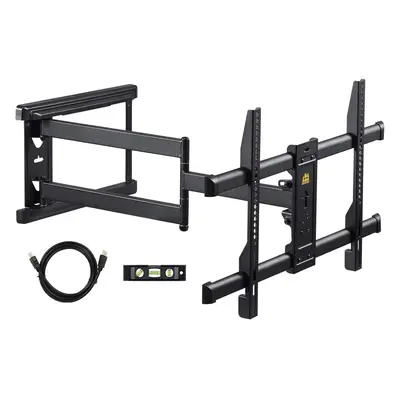 (Black) TV Wall Bracket Mount Swivel Tilt Angle TV Stand with 765mm Long Arm