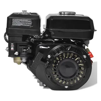 vidaXL Petrol Engine 6.5HP 4.8kW Black Gasoline Recoil Start Generator Motor