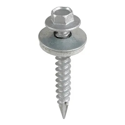 TIMCO Slash Point Sheet Metal to Timber Drill Screw Exterior Silver with EPDM Washer - 6.3 x