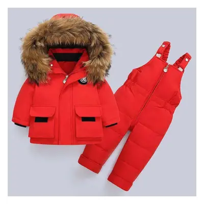 (red, 80) New Children&apos;s Down Jacket Suits Authentic Boys And Girls Suits Years Old Baby In