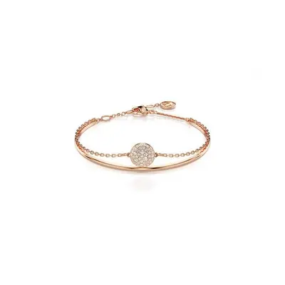 Swarovski Meteora White Rose Gold-tone Plated Bangle