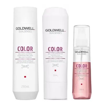 Goldwell Dualsenses Color Shampoo 250ml, Conditioner 200ml and Serum Spray 150ml