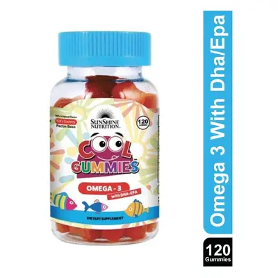 Sunshine Nutrition Cool Gummies Kids Omega With Dha/Epa 120's