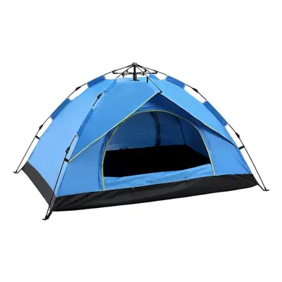 (blue) Person Waterproof Automatic Quick Open Camping Outdoor Tent Easy Instant Setup Protable B