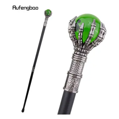 (as the picture) Green Glass Ball Steampunk Walking Cane Fashion Decorative Walking Stick Gentle