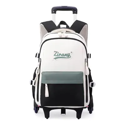 (black) Campus 6-wheel Trolley School Bag Zry1269