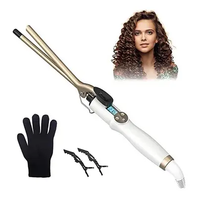 Curling Wand 9MM, AIMERVO Afro Tight Curls 3/8 Inch Thin Curling Iron, LCD DispLay Heat Settings