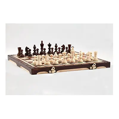 Olympic Wooden Chess Set 35cm Classic Hand Crafted Game