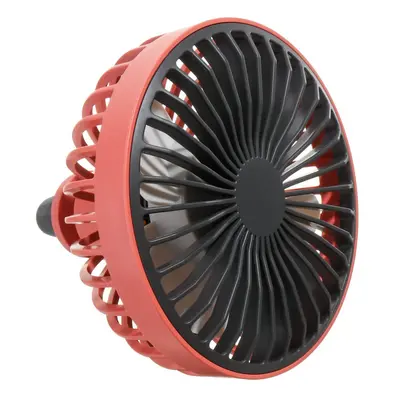 (Pink) Gears USB Electric Car Fan Low Noise Portable Rotating Cooling Fan For Home Office