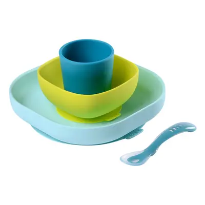 Beaba Silicone Meal Set (4 pcs) - Blue