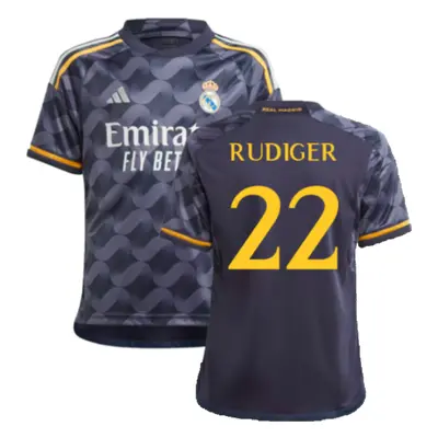 (XXL) Real Madrid Away Shirt (Kids) (Rudiger 22)