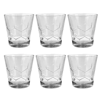 6 Piece Whiskey Drinking Glasses Dessert Party Gin Cocktail Tumbler Juice Drinks