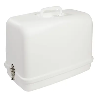 SINgER Universal Hard carrying case, White, Impact Resistant Plastic, Fits Most Free-Arm Portabl