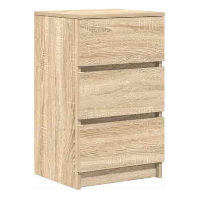 vidaXL Bedside Cabinet with Drawers Sonoma Oak 39x35x65 cm bedside table