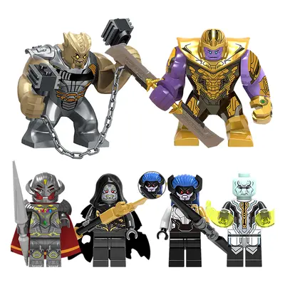 (6PCS D) Marvel Avengers Super Heroes Mini Figures DC Set Fit Lego Boys Gift