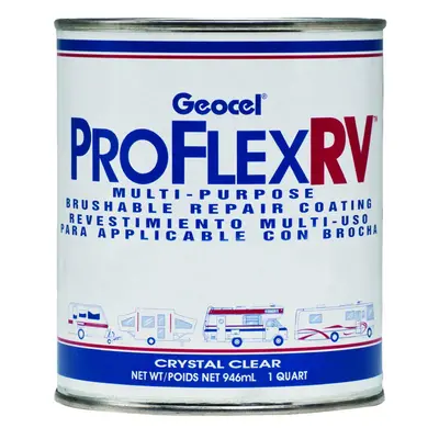 Geocel Proflex RV Multi-Purpose Rubber Repair Coating, Standard, Clear, Industrial, 12.7x13.97x1