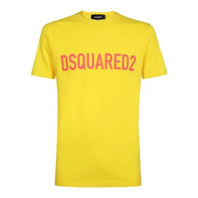 (173 Yellow, XXL) Dsquared2 S74GD1126 Cool Logo Print T-Shirt