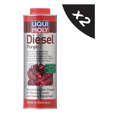 Liqui Moly Diesel Purge Injector Cleaner Engine Fuel System Treatment 2x1L