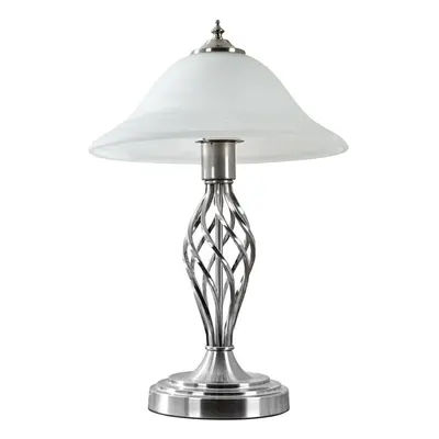 Memphis Twist Silver Table Lamp