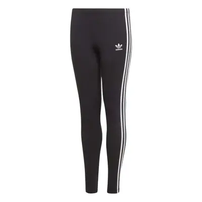 adidas Originals Girls' Stripes Leggings Black/White Medium