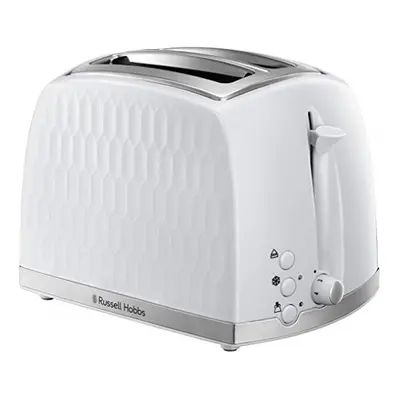 Russell Hobbs Honeycomb Slice Toaster (Extra wide slots, High lift feature, Browning levels, 850