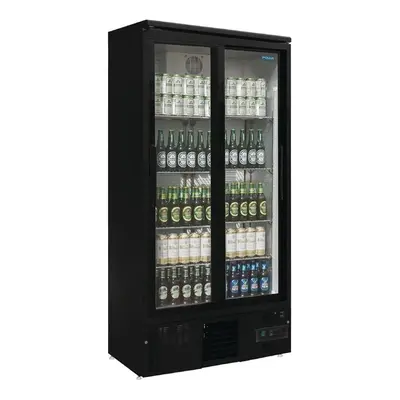 Polar G-Series Upright Back Bar Cooler with Sliding Doors 490Ltr