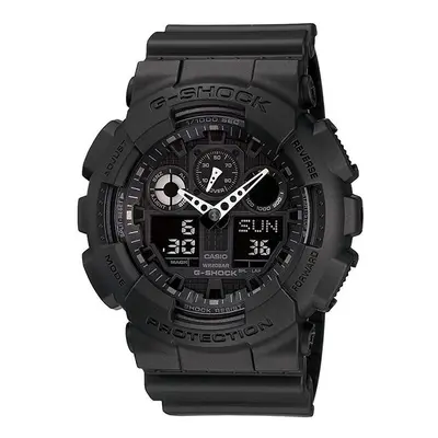 G-SHOCK Men's VERSUS FIRE ISLAND Round Shape Synthetic Analog & Digital Wrist Watch - Black - GA