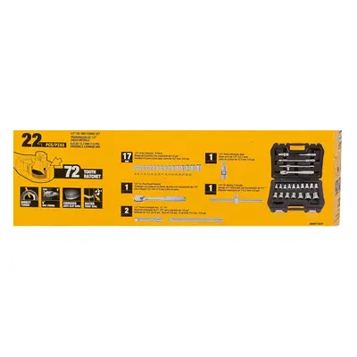 DEWALT ZESTAW KLUCZY 22el. 1/2"