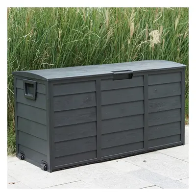 300L Plastic Storage Box Garden Outdoor Shed Utility Cushion Chest