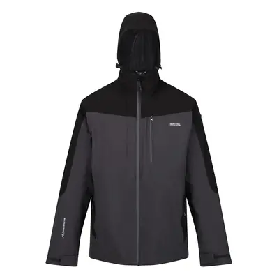 (XL, Ash/Black) Regatta Mens Wentwood VIII in Waterproof Jacket