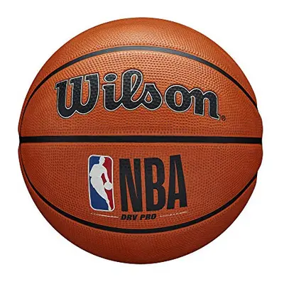 Wilson Basketball, NBA DRV Pro Model, Outdoor, Tackskin Rubber, Size: 7, Brown