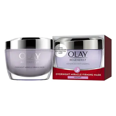 Olay Regenerist Night Cream, Overnight Miracle Firming Mask, Overnight Face Mask with Niacinamid